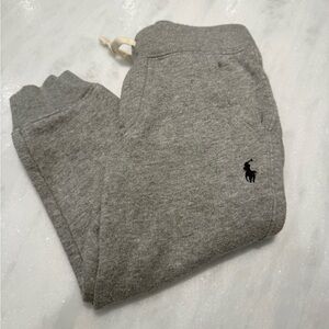 Polo by Ralph Lauren Kids Gray Fleece Joggers with Embroidered Pony